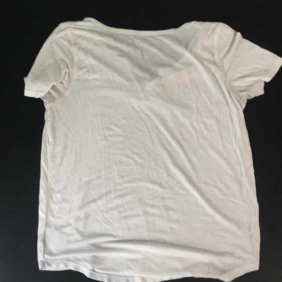 White American eagle ribbed tee with front slit - Picture 3 of 3